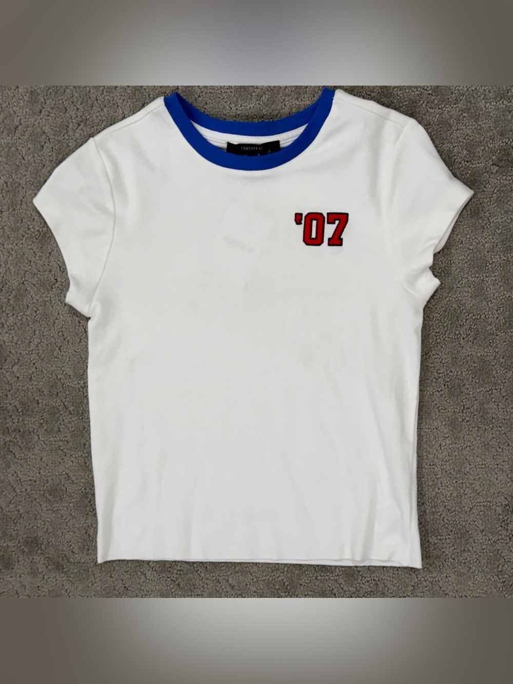 Forever 21 '07 Graphic Tee with Blue Trim